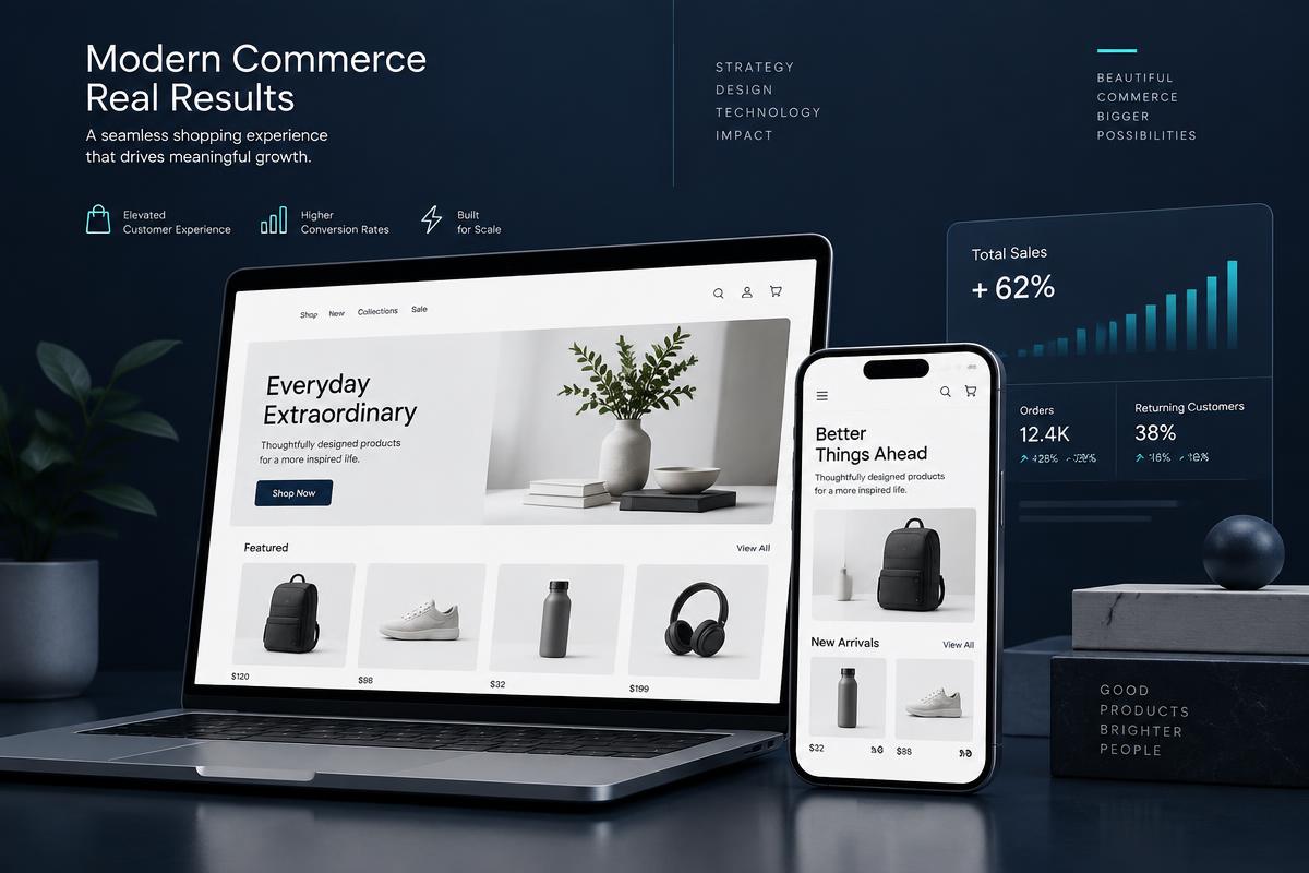Sample E-commerce Platform interface concept