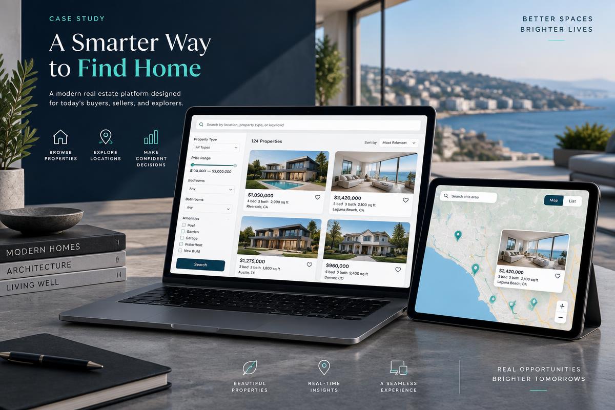 Sample Corporate Website interface concept